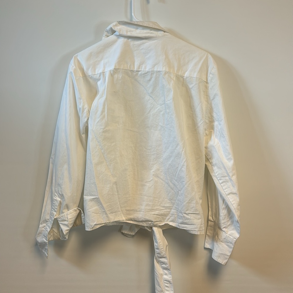 Reformation Tie Front Button Down - Medium - image 4